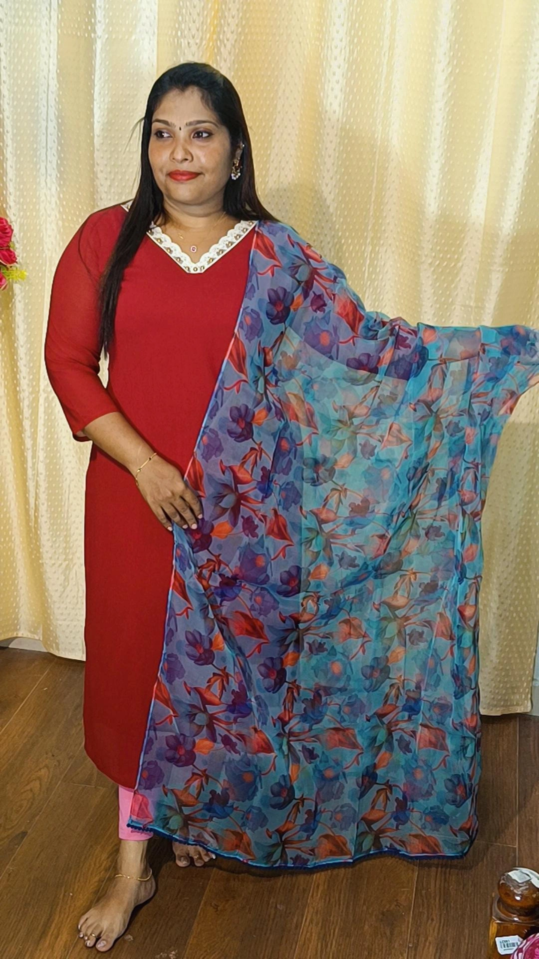 TOP DHUPATTA, GEORGETTE