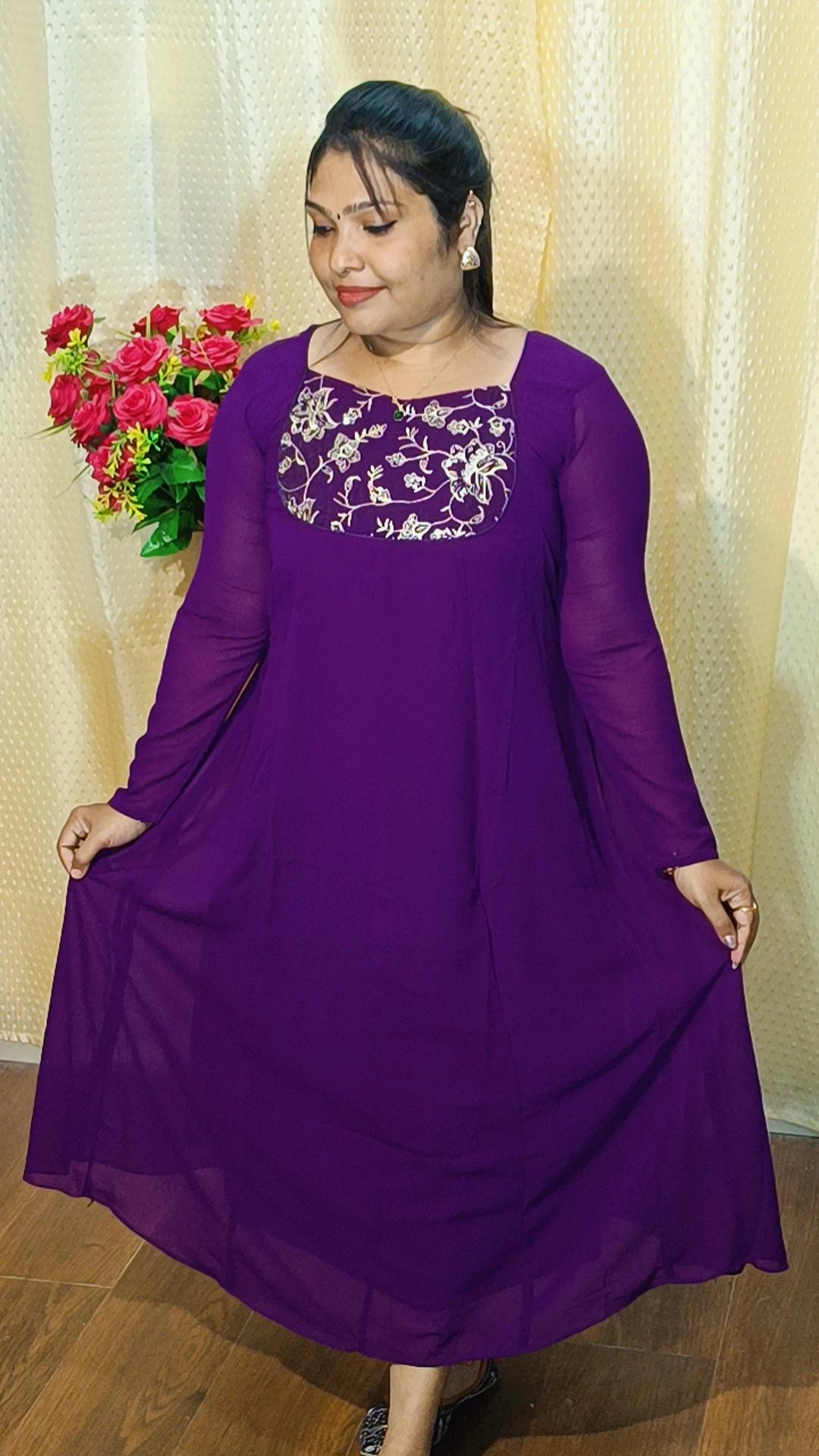 Georgette panelcut oraganza patch