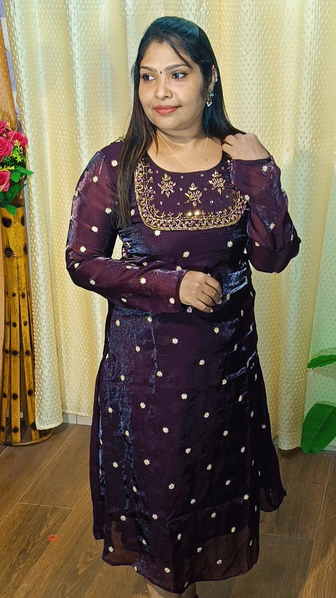 VELVET ORGANZA PARTY WEAR